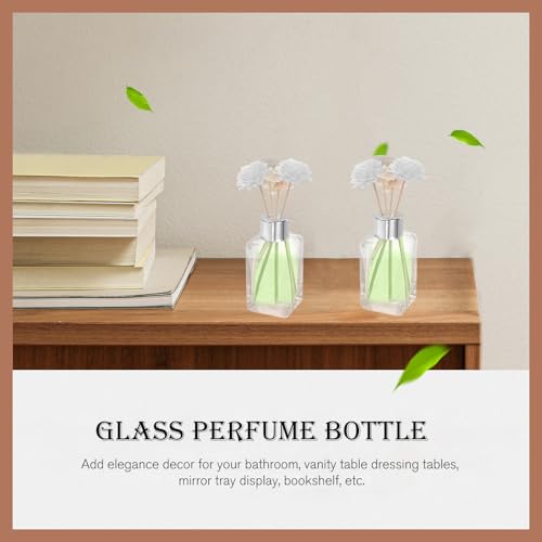 Difusoras de perfume para mesa de tocador KOCKSHION juego de 4 frascos plata 7
