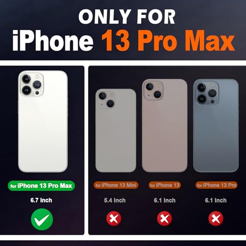SHIELDON Case for iPhone 13 Pro Max, Genuine Leather RFID Blocking Card Holder and Kickstand Wallet Case, TPU Shockproof Protective Cover Compatible with iPhone 13 Pro Max 5G (6.7-inch) - Royal Blue by SHIELDON - Used condition - CA$23.08