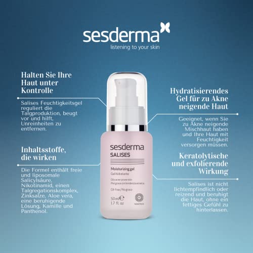 Sesderma Salises Moisturizing Gel Cream, 1.7 Fl Oz (Pack Of 1) #TOP1