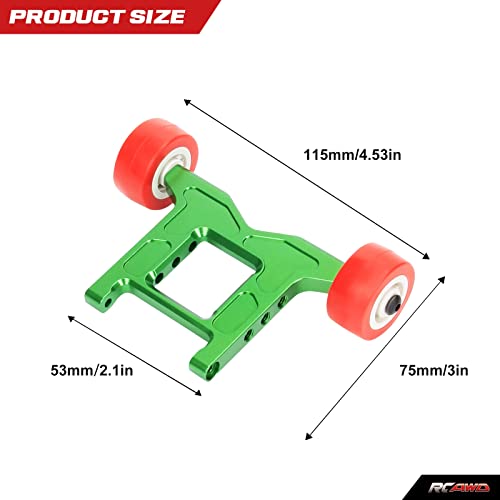 Barre à roulettes alu RCAWD double position Arrma Granite Typhon 4S - 5