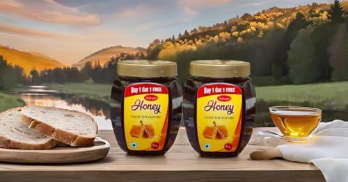 Image of Adsans Pure Honey || 100% Pure || No Added Sugar & Adulteration, 1kg Buy 1 Get 1 Free