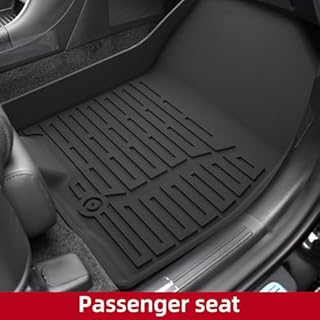 9PCS Full Set of Floor Mats for Hyundai Palisade Hybrid 7 Seats 2026 (Not Fit Fuel Version) All Weather Floor Liners Cargo Liner TPE Front & Rear Trunk Mats Accessories Black