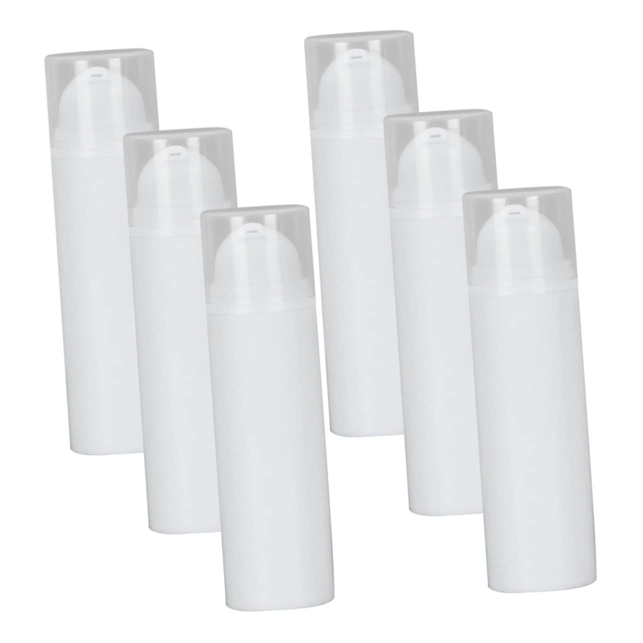 Healvian 3 Set Bottiglie Dispenser Per Lozione Vacchetta Contenitori Per Crema Bottiglie Viaggio Airless Design E Compatto Facile Usare E Portare Con 6 Pezzi*3