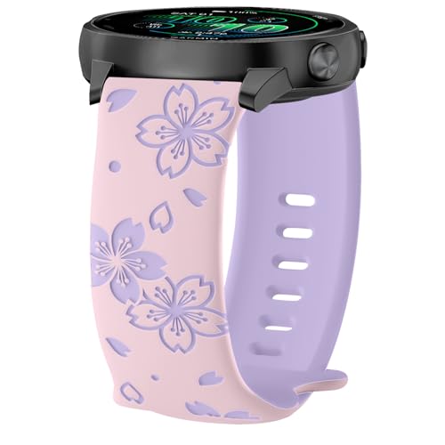 [SinRenn] 20mm �o���h Garmin Vivoactive 6/5/Forerunner 165/165 Music/245/645 Music/570 42mm�Ή� �X�}�[�g�E�H�b�` �����x���g �_�炩�� �V���R�� ���v�x���g �t���[������