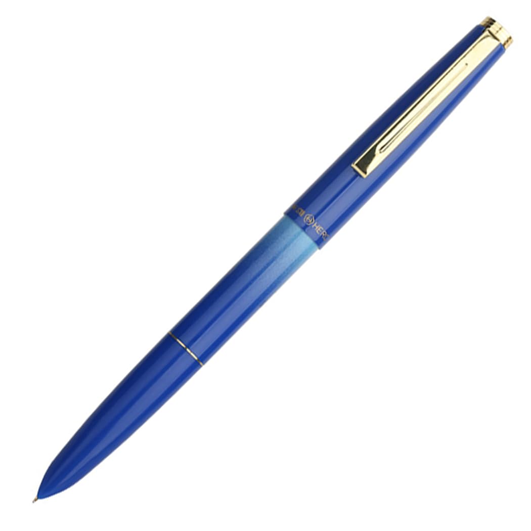 Ranvi Hero 329P Fountain Pen Extra Fine Nib 0.38mm Office Writing Ink Pen with Converter(Dark blue)