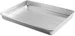 Nordic Ware Prism Plaque de Cuisson Extra Large 21x15 po, Capacité XL, Aluminium Naturel Texturé pour Rôtissage, Cuisson, Gril