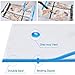 Extra Large Moving Bags Heavy Duty Space Saver Vacuum Storage Bag Vacuum Seal bags for Clothing Travel Packing bag Blue Bag for Moving Vaccine Sealed Blue Storage Bag (8 Pack)