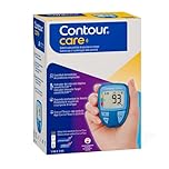 CONTOUR CARE Strumento per il Monitoraggio della Glicemia, con Tecnologia Second-Chance, Display smartCOLOUR, Memoria 800 Risultati, con 5 Strisce e 5 Lancette