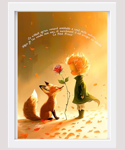 Originalys Le Petit Prince. Affiche décorative pour chambre d'enfant, fille et garçon, A4, idée...