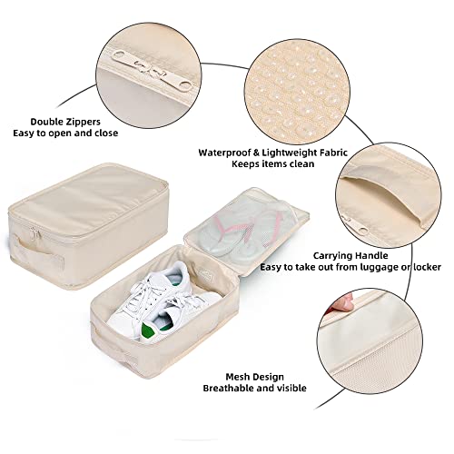 Travel Shoe Bags, Foldable Waterproof Shoe Puches Organizer-Double Layer (Multi-colored4) - Image 3