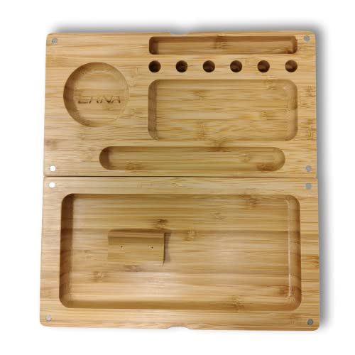 EKNA Rolling Box Stash Box - Juego de bandeja giratoria, cuenco para mezcla, 22 x 12 x 4 cm, cierre magnético, caja de molinillos (versión 2) Cover