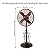 DecoBREEZE Oscillating Outdoor Fan with Misting Kit, 3-Cooling Speed with High RPM, Adjustable and Portable Misting Fan, Riverside, Antique Water Fan, 18 inches