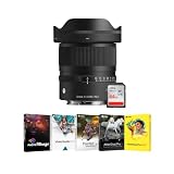 Sigma 12mm F1.4 DC Sony E-Mount Lens Bundle with Software Kit and SD Card