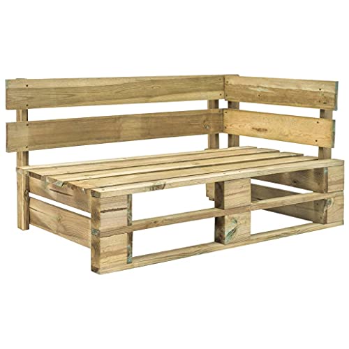 Preisvergleich Produktbild vidaXL Holz Gartenbank Holzbank Sitzbank Eckbank Palettenbank Gartenmöbel