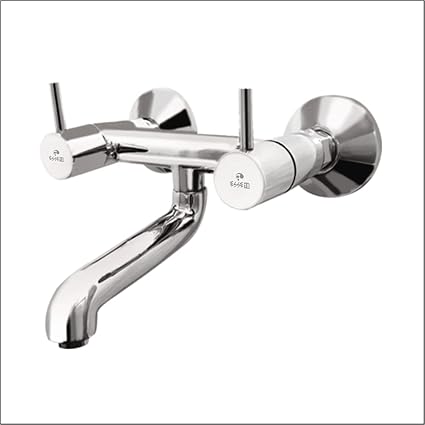ESSE18 (FT20-115) Brass Wall Mixer Non Telephonic Bathroom Faucet, Foam Flow (Chrome Finish)