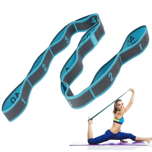 Flintronic Yoga Stretching Strap, Stretching Band mit 9...