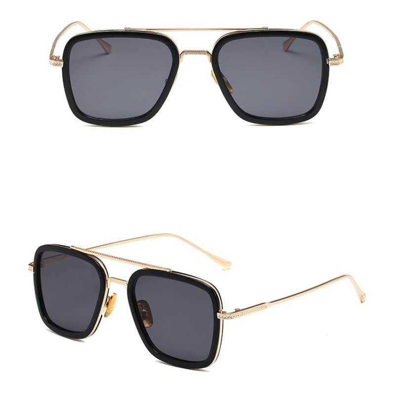 Women's Polarized Sunglasses Summer Classic UV Protection Retro Edition Square Full Frame Fashion Glasses Random Case2