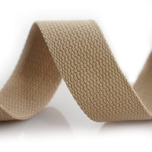 Trimz Cotton Webbing - Beige - 25mm x 5m - Image 3
