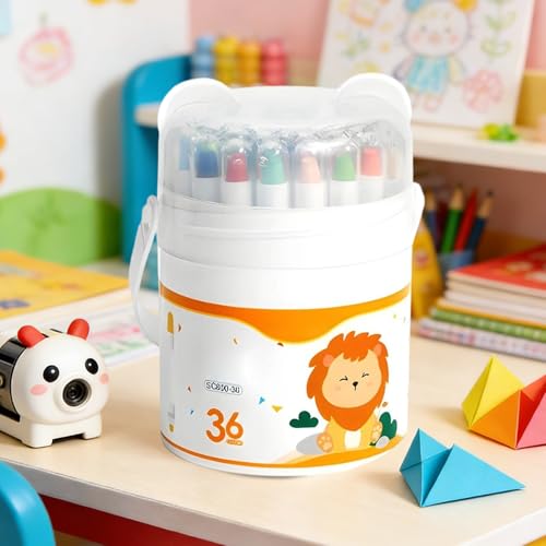 Lápices de colores giratorios escolares para niños de guardería 3