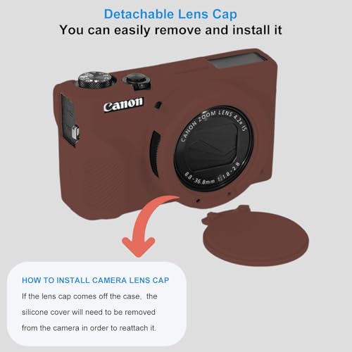 Funda Silicona para Canon PowerShot G7 X Mark III miniatura 5