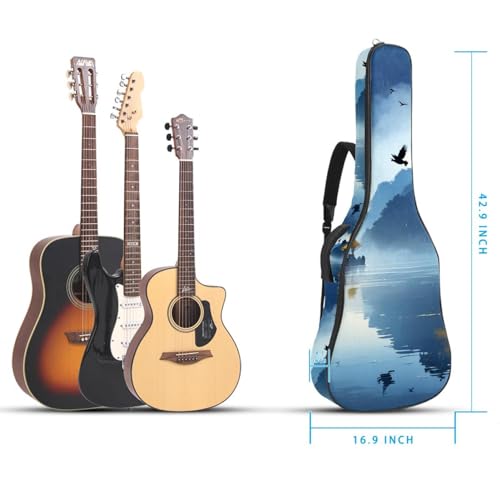 Housse de guitare acoustique 40 pouces imperméable et rembourrée pour homme et femme