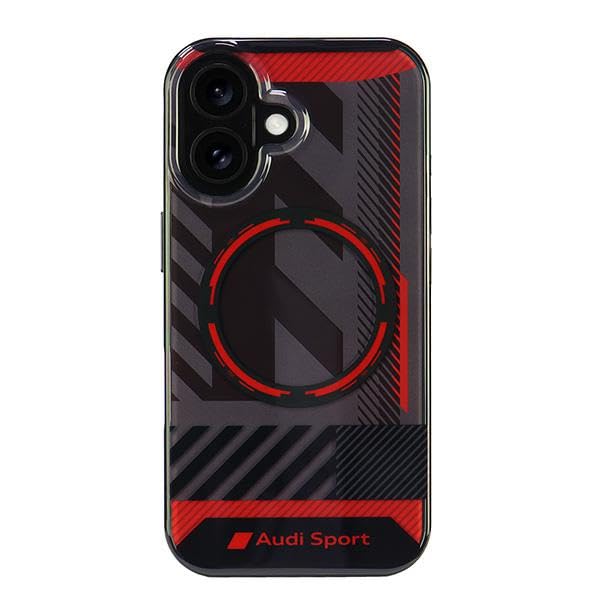 Audi IML Sport AUS-IMLMIP16-RSQ/D2-BK Coque de protection pour iPhone 16 6,1" Noir