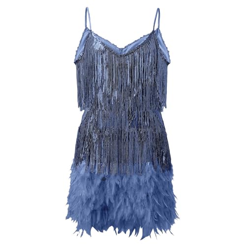 Mini robe de soirée à plumes style wrap pour cocktail glamour - 2