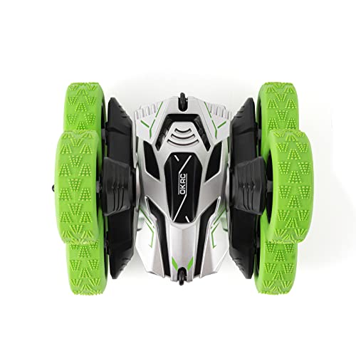 Bibisash Remote Control Car, Double Sided 360° Rotating Rc Stunt Car, Gesture Sensing Kids Cars Boys Gifts For Age 3 4 5 6 7 8 Year Old (Green, 6 Wheels) #TOP3