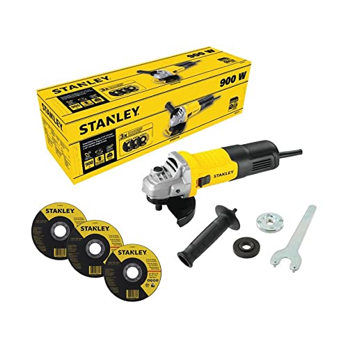 Stanley Esmerilhadeira Angular 4-1/2' - 900W - 220V C/3 Discos Inox