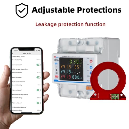 Disjoncteur intelligent WiFi triphasé 3P4W avec compteur énergie
