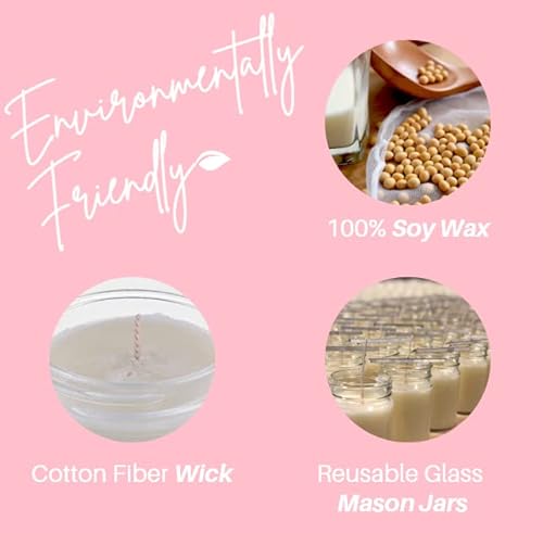 Nika's Home Happy Easter Jelly Bean | Non-Toxic, 100% Soy Candle | Hand Poured Handmade Candle | Highly Scented Candle | All Natural, Clean Long Burning Candle (12Oz Mason Jar) #TOP3