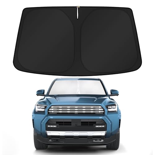 Image of KUST Windshield Sunshade for Toyota 4Runner 2025-2026 Accessories Sun Shade Window Sun Visor Protector Foldable Blocks UV Rays Keep Car Cooler