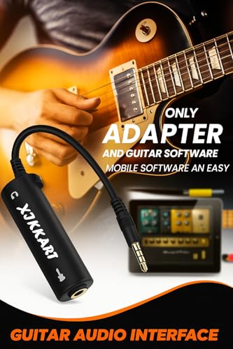 XIKKART Guitar Audio Interface Adapter | Portable Guitar to Phone Converter | Guitar Interface for iPhone, iPad, Android Smartphones & Tablets | Lightweight Audio Adapter for Recording (Audio Adapter) - Image 3 thumbnail