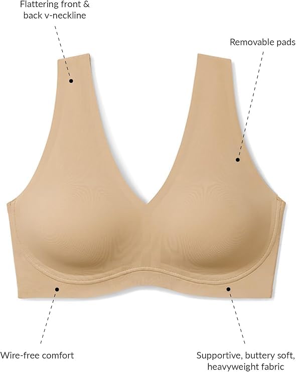 Image of True & Co True Body Lift V Neck Bra