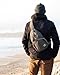 WATERFLY Crossbody Sling Backpack Sling Bag Travel Hiking Chest Bag Daypack (Black)