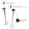 Kanto SP32PLW Bookshelf Speaker Floor Stands 32 Inch White #1