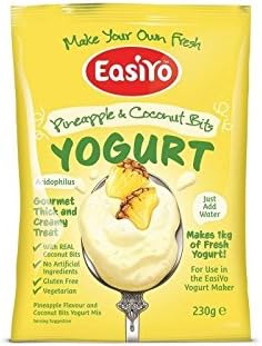 Pineapple & Coconut with Bits Premium Yoghurt Mix 230g (Pack of 2)