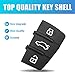 uxcell Car Key Remote Control 3 Button Rubber Pad Cover for Audi A4 A6 Q5 Q7