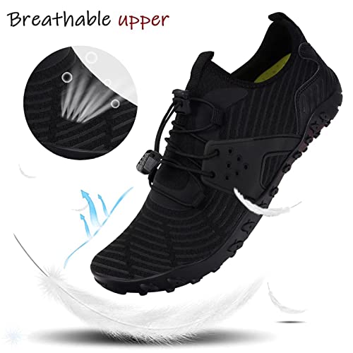 Image of MAYZERO Water Shoes Men Women Swim Surf Shoes Beach Pool Shoes Wide Toe Hiking Aqua Shoes Winter House Slippers