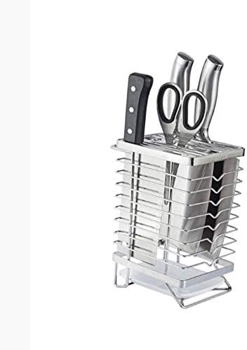 Kitchen Block Knives Holder Organizer Metal Rack Storage Stainless Steel Rest Shelf Tools Accessories