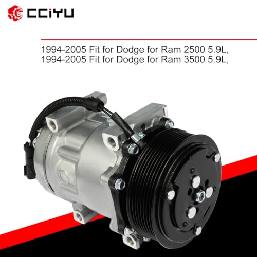 Image of CCIYU AC Compressor w /Clutch for Dodge for Ram 3500 L6 5.9L 1994-2005