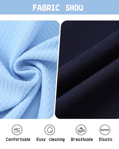 ZOEREA Toddler Baby Boy Clothes Summer Outfits Short Sleeve Solid Elastic Sweatshirt and Shorts 2 Piece Sweatsuit Set 1-5T 6