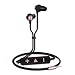 DolTech Crystal Sound Headphones Memory Foam In-Ear Earbuds Heavy Bass Corded Headset Ergo Fit Earphones Tangle Free Built in Microphone for Apple iPhone iPad Samsung Galaxy - 108 (rose gold)