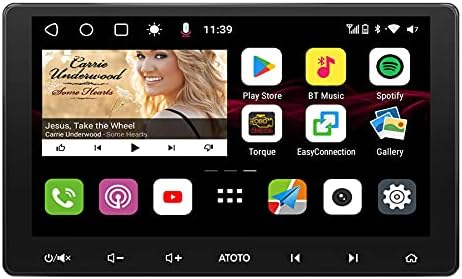 ATOTO S8 Premium 10 inch Double-DIN Car Stereo, Android Car in-Dash Navigation, Wireless CarPlay & Android Auto, 2BT w/aptX HD, QLED Display, USB Tethering, HD VSV Parking with LRV, 3G+32G, S8G2114PM