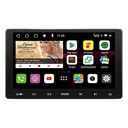 ATOTO S8 Premium 10 inch QLED Double-DIN Android Car Stereo, in-Dash Video Receiver, Wireless CarPlay & Wireless Android Auto, 3G+32G, 2BT w/aptX HD, USB Tethering, HD VSV Parking with LRV,S8G2114PM