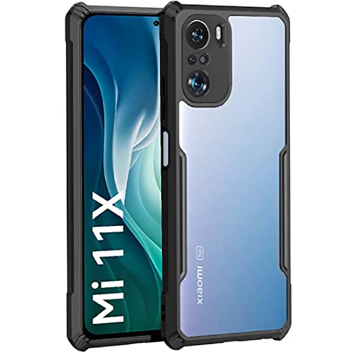Image of Amazon Brand - Solimo Mobile Cover (Soft & Flexible Shockproof Back Case with Cushioned Edges) for Mi 11X / Mi 11X Pro / Mi Poco F3 (Black)