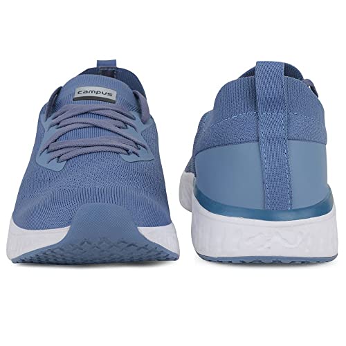 Image of Campus Men's Prix Pro Slate, Mustard Mesh Running Shoe - 9 UK