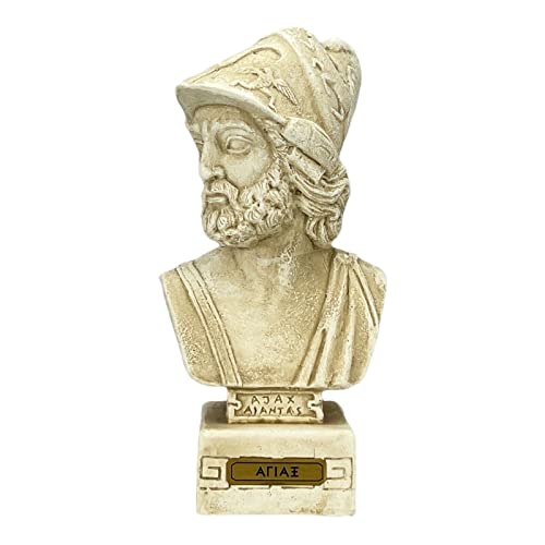 Ajax The Great Bust Head Homer's Iliad Cast Stone Sculpture Statue
