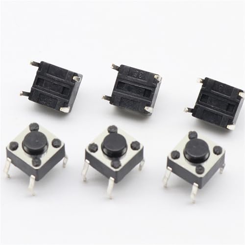 Interrupteur à bouton-poussoir tactile G89 6x6x4.3mm 4 broches réinitialisation directe 50 pièces