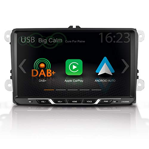 Z-E2055 - Autoradio pour VW, Seat, Skoda (Plateformes Golf 5 + 6), Media Center avec écran Tactile 9' / 22,9 cm, système multimédia avec Apple CarPlay, Google Android Auto, Dab+